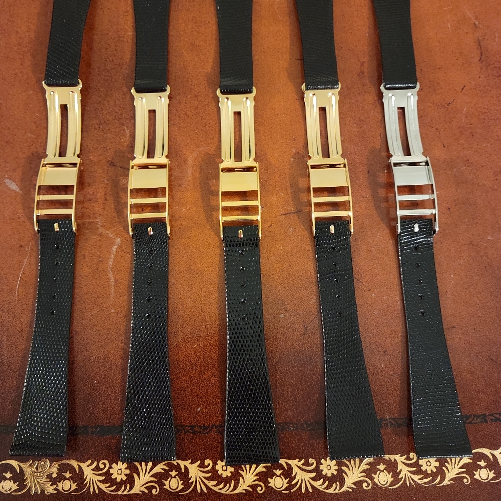 Vintage/New Swiss Made Genuine Lizzard Deployment Buckle 20mm